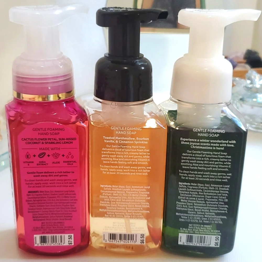 NEW Bath & Body Works Gentle Foaming Hand Soap Bundle 3 pcs